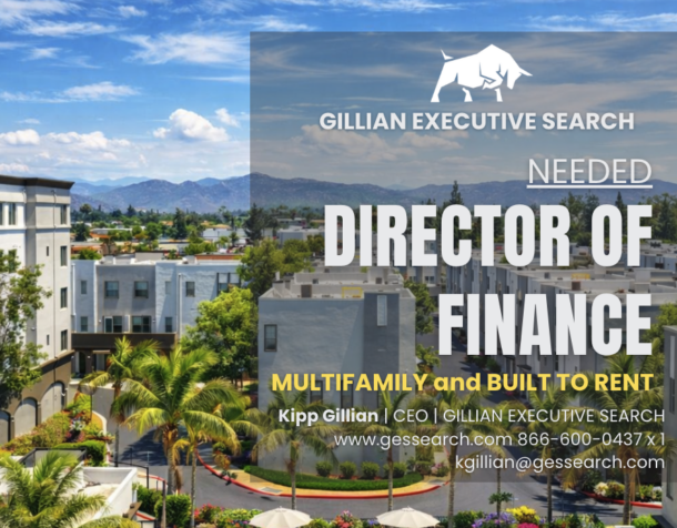 Director of Finance Multifamily Development BTR Beverly Hills, Gillian Executive Search