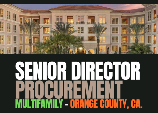 Senior Director of Strategic Procurement Multifamily renovations